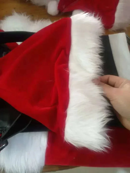 Santa Claus Cosplay Costume Christmas New Year Men Costumes Red Deluxe Classic Adults Xmas Set Carnival Party RolePlay Suits