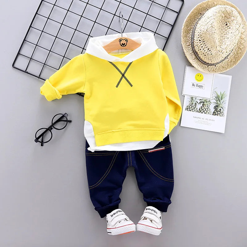 New Spring Autumn Baby Girl Clothes Kids Boys Outfits Children Hoodies Pants 2Pcs/Sets Toddler Casual Costume Infant Tracksuits