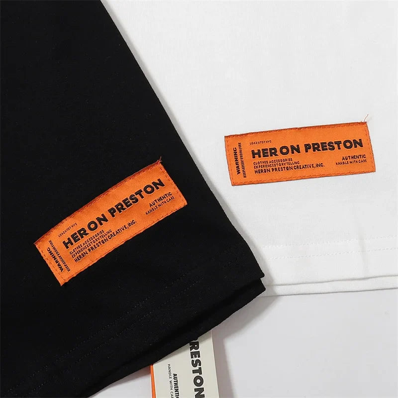 Black White Classic Letters Embroidery T-Shirt Men Women Simple Oversized Best Quality T Shirt Tops Casual Fashion Tees