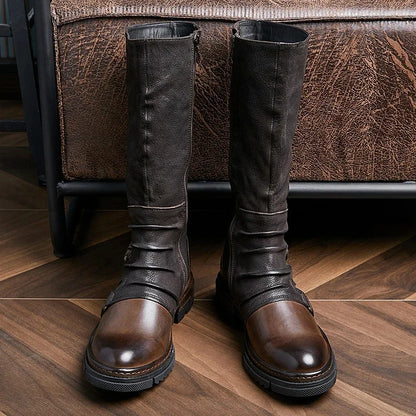Men's Medieval Retro PU Leather Shoes Middle Ages Ankle Boots Victorian Renaissance Boots Cosplay Shoes