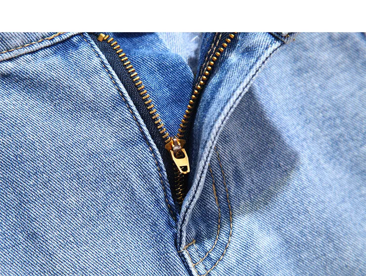 Summer High-waisted Denim Shorts Women Fur-trimmed Zipper Pocket 7XL Jeans Casual Fashion Loose Patchwork Short Pants
