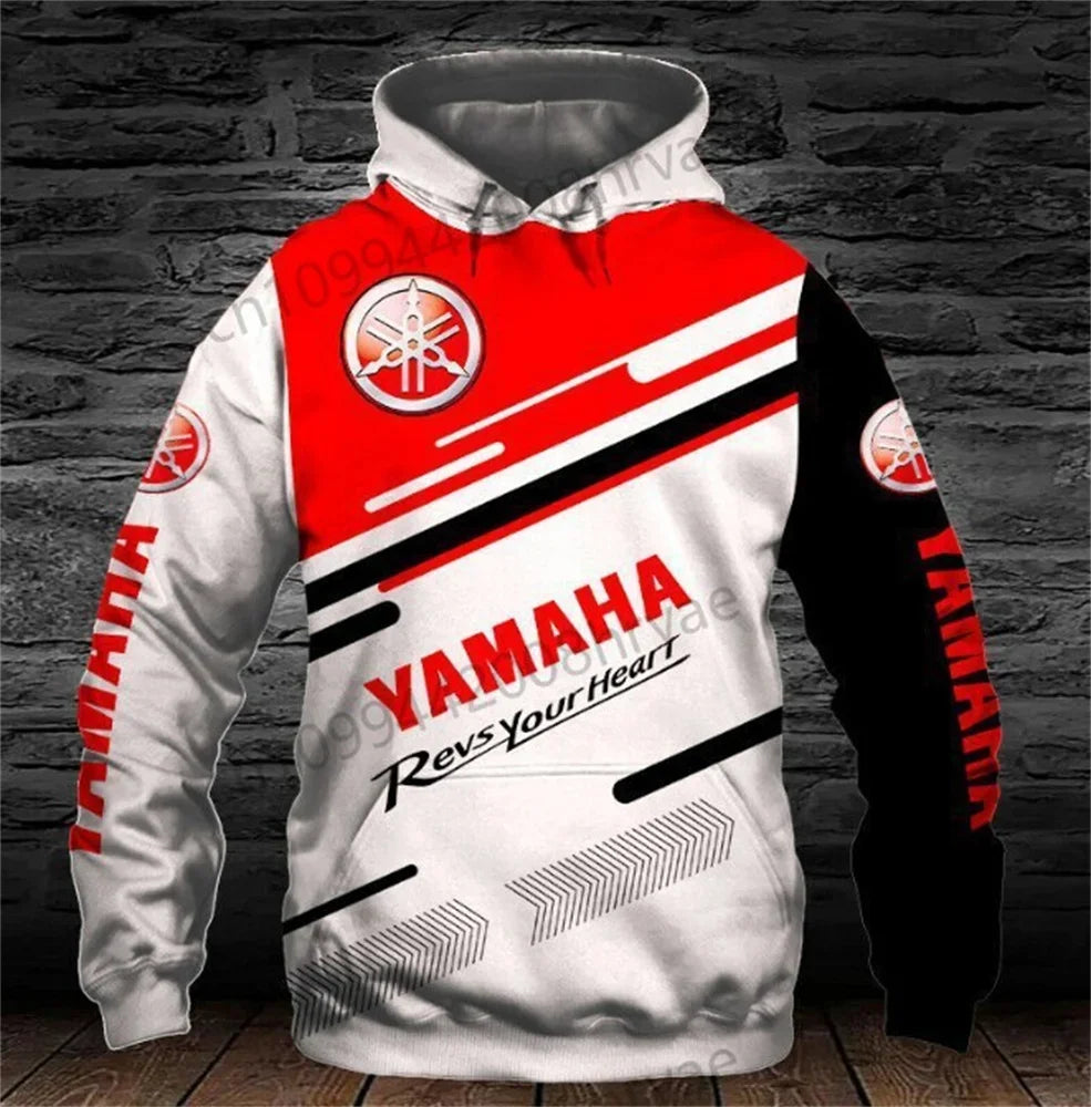 2026 New Yamaha Motorcycle 3D Printed Hoodie Fashion Men's Outdoor Riding Off-Road Sports Racing Suit Sweatshirt
