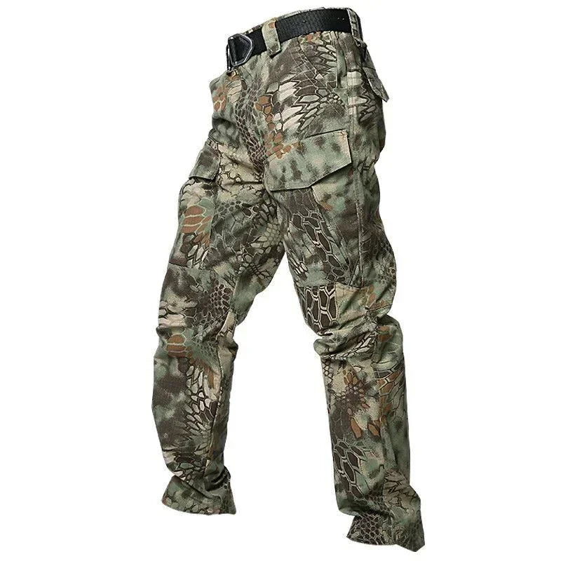 2026 City Tactical Cargo Pants Men Hiking   Hunting Pants Cotton Multi-pocket Stretch Flexible Man Casual Trousers
