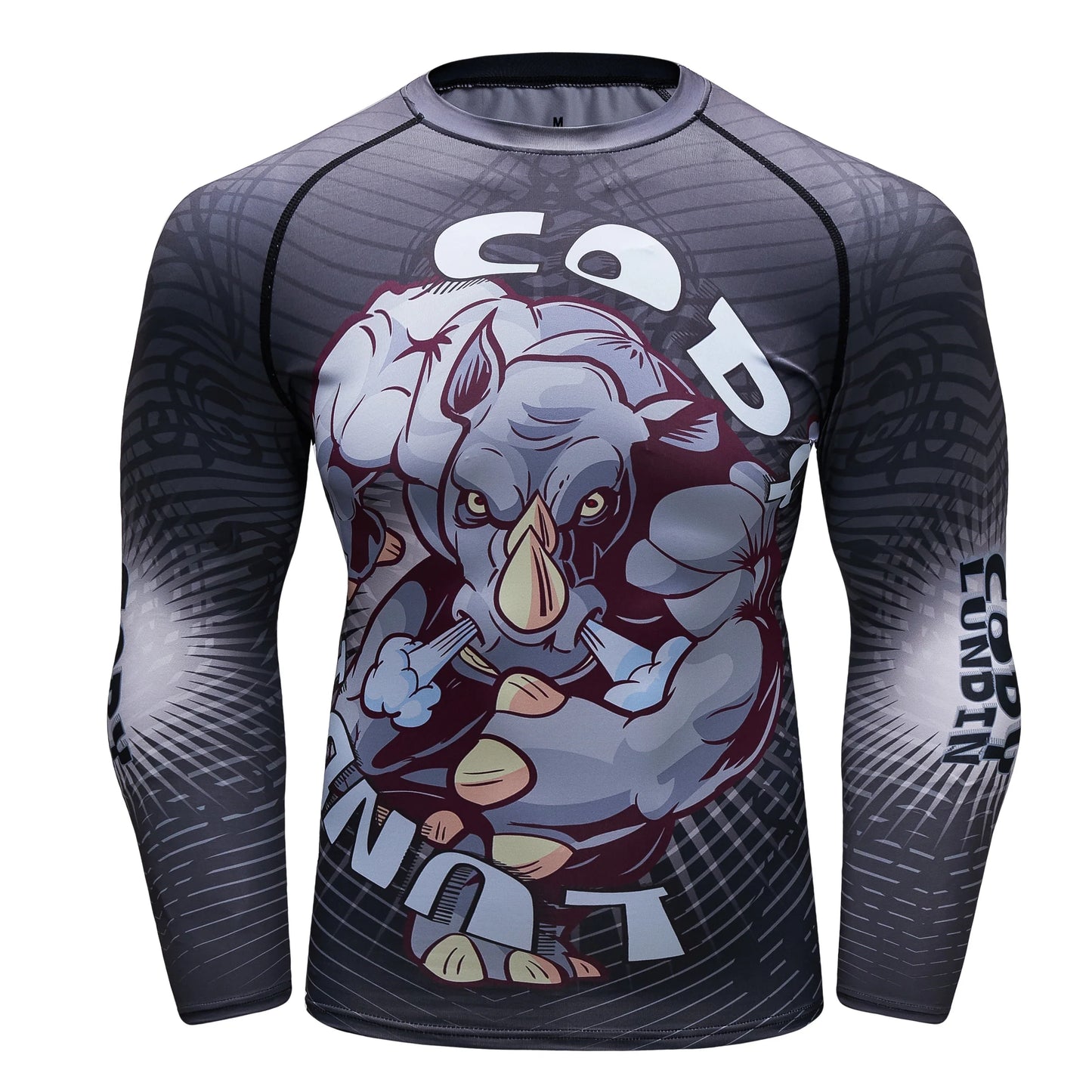Men's Jiu Jitsu Kimono Rashguard MMA T-shirt Animal Print Compression Shirts Sport Tops Bjj Kickboxing Muay Thai Sport Boxing