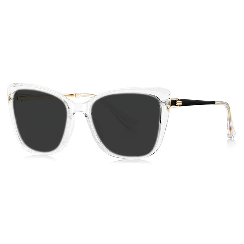Ladies' Big Frame Brand Design Anti UV Myopia Sunglasses with Diopter 0 -0.5 -1.25 -1.5 -2.0 -2.25 -2.5 -2.75 -3.0 -3.5 ~ -6.0