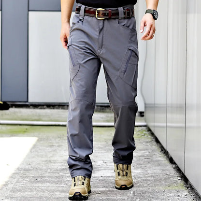 Autumn Tactical Pants Men Casual Work Cargo Trousers Waterproof Multi-pocket Wear-Resistant Outdoor Training Camouflage Trousers