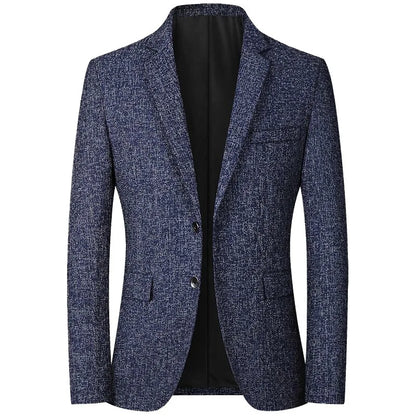 New Summer and Autumn Linen Thin Breathable and Sun-Protective Suit Jacket with Inner Lining, Slimming Middle-Aged Men's Suit