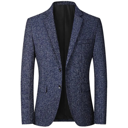 New Summer and Autumn Linen Thin Breathable and Sun-Protective Suit Jacket with Inner Lining, Slimming Middle-Aged Men's Suit