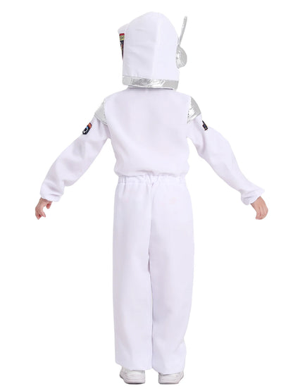Deluxe Boys Girls White Space Astronaut Costume Suitable For Book Week Halloween Carnival Out Space Themed Party Kids Costumes