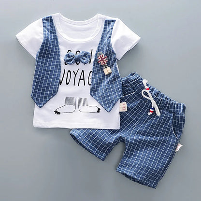 New Summer Baby Girl Clothes Children Boys Fashion T-Shirt Shorts 2Pcs/Set Toddler Casual Costume Infant Clothing Kids Tracksuit