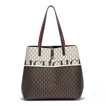 Women's Work 2024 Seasons New Leisure Personalized Tote Bag Fashion Underarm Bag Retro Large Capacity Shoulder Bag