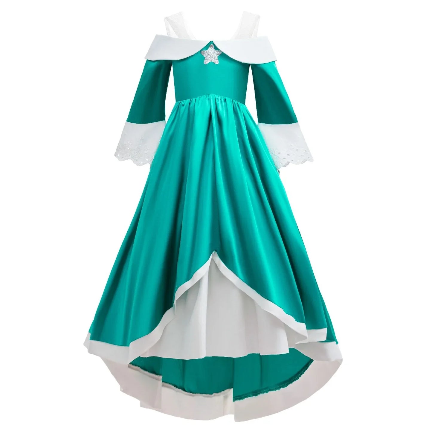 2026 Movie Off Shoulder Big Swing Skirt Princess Galaxy Dress up Rosalina Cosplay Outfit Children Plumber Bros Girl Costume Gown