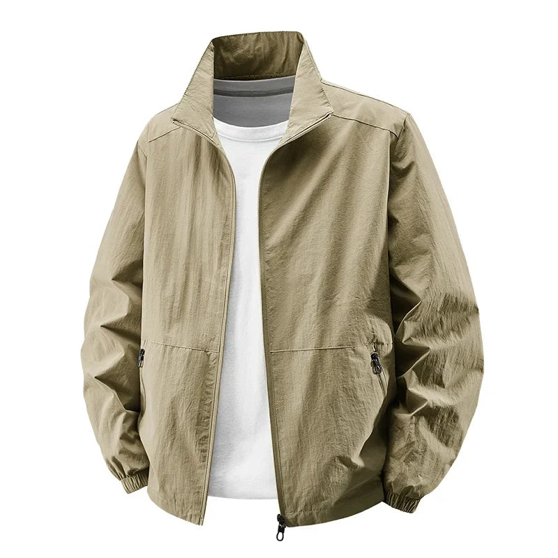 Men Outdoor Cycling High Quality UV Resistant Jacket Fashionable Versatile Windproof Breathable Jacket Spring Autumn Comfortable