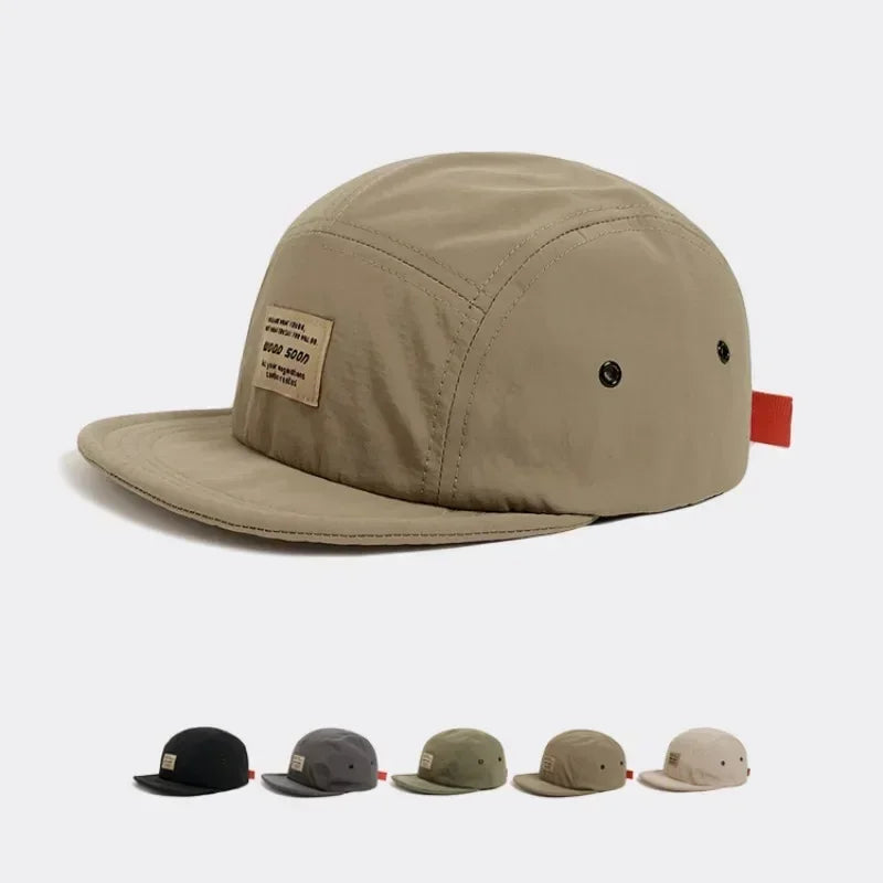 Japanese Quick-drying Breathable Short Brim Baseball Cap Men Women Face Small  Foldable Soft Top Hip-hop Cap Women Soft Brim Hat