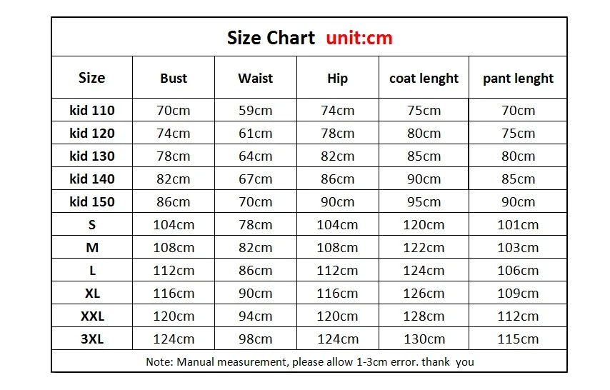 Cosplay Costumes for Kids Adults Boys Jinu Uniform Kimono Set Halloween Party Outfits