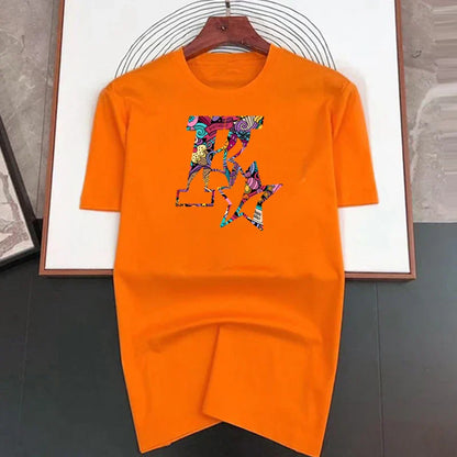 Men's and Women's New Star K Top Basic Cotton T-shirt Summer round neck fashionable casual short sleeves