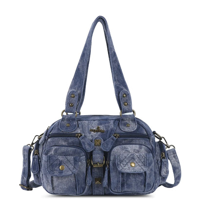 Vintage Bag Women Small Handbags Satchel Top-handle Handbag PU Shoulder Bag Fashion Dumpling Pack Multi-pockets Shoulder Bags