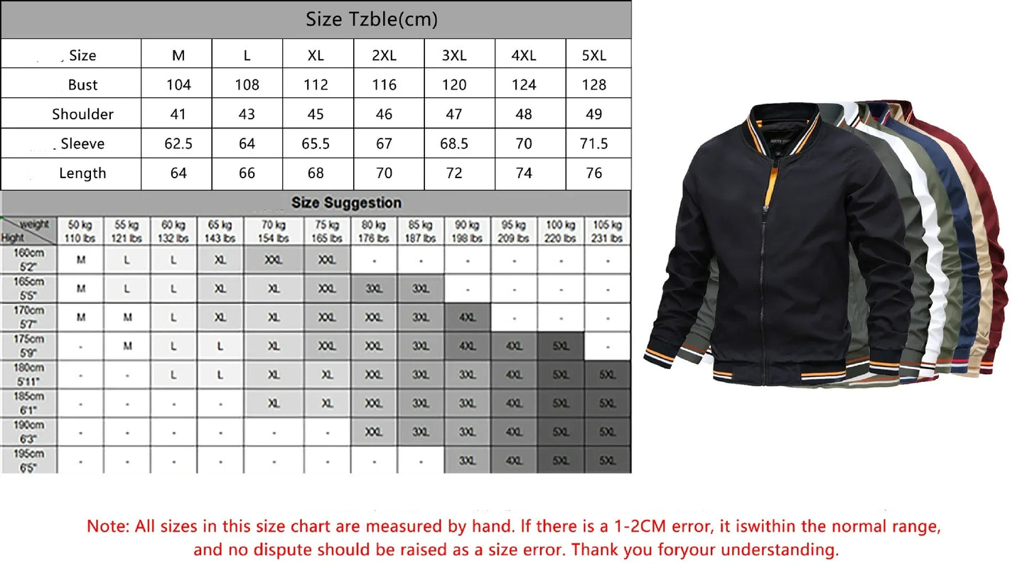 2024 Spring Summer Bomber Jacket Men Black Casual Slim Fit Baseball Mens Jackets New Autumn Fashion High Quality Jackets for Men