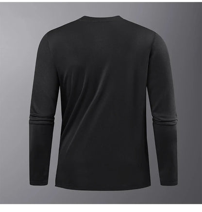 Reflective Sport Gym T Shirt Men Quick Dry Running Bodybuilding Shirts Men Long Sleeve Fitness Pullover Top Spring Autumn