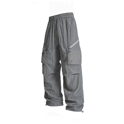 Male Hiking Pants Outdoor Waterproof Mountaineering Sports Trousers Autumn Elastic Waist Breathable Camping Fishing Cargo Pants