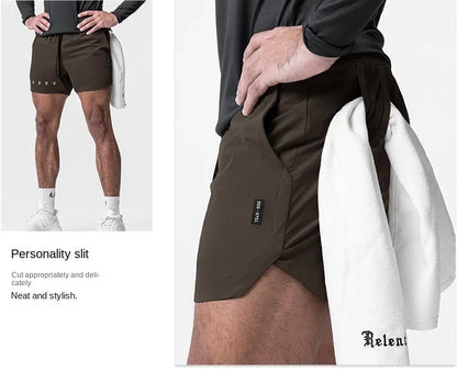 Men's Summer Quick Dry Basketball Casual Shorts Running Sports Gym Fitness Bodybuilding Jogger Short Pants Sweatpants Male