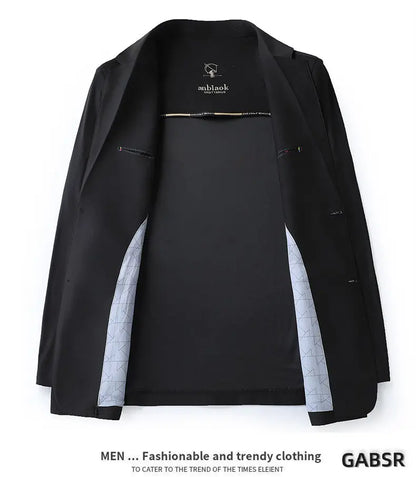Blazer Summer Men's Casual Fashion Korean-style Business Solid Color Breathable, Lightweight and Sun-protective Clothing Blazer
