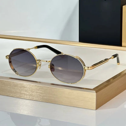 Orang Oavl Alloy Germany Sunglasses for Men Women UV400 High Quality Handmade Gradient Classical Optical Eyeglasses with Case
