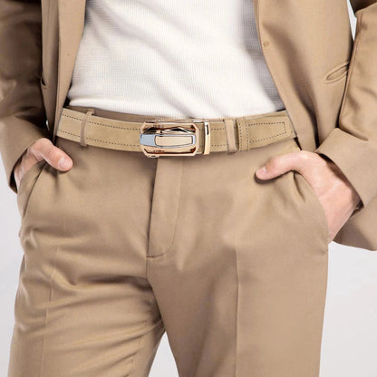 Mens Belt Automatic Metal Alloy Buckle Belt High Quality PU Luxury Belt for Men Belt Strap Male High Quality Designers 105 115cm