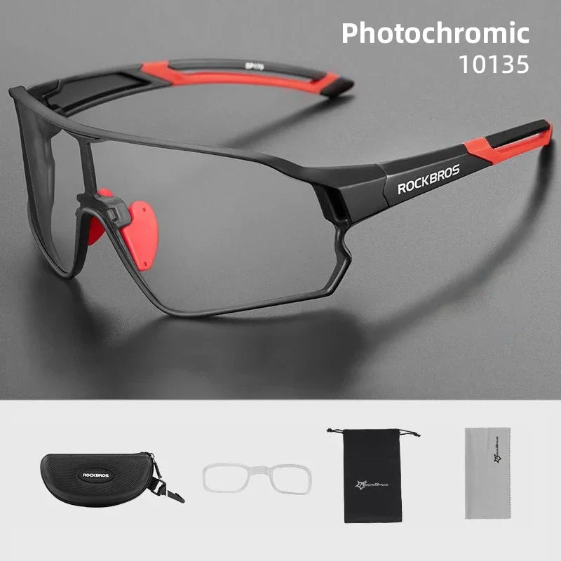 Photochromic Cycling Glasses Outdoor Sports UV400 Goggles Sunglasses Bicycle Sports Eyewear Running Fishing Glasses