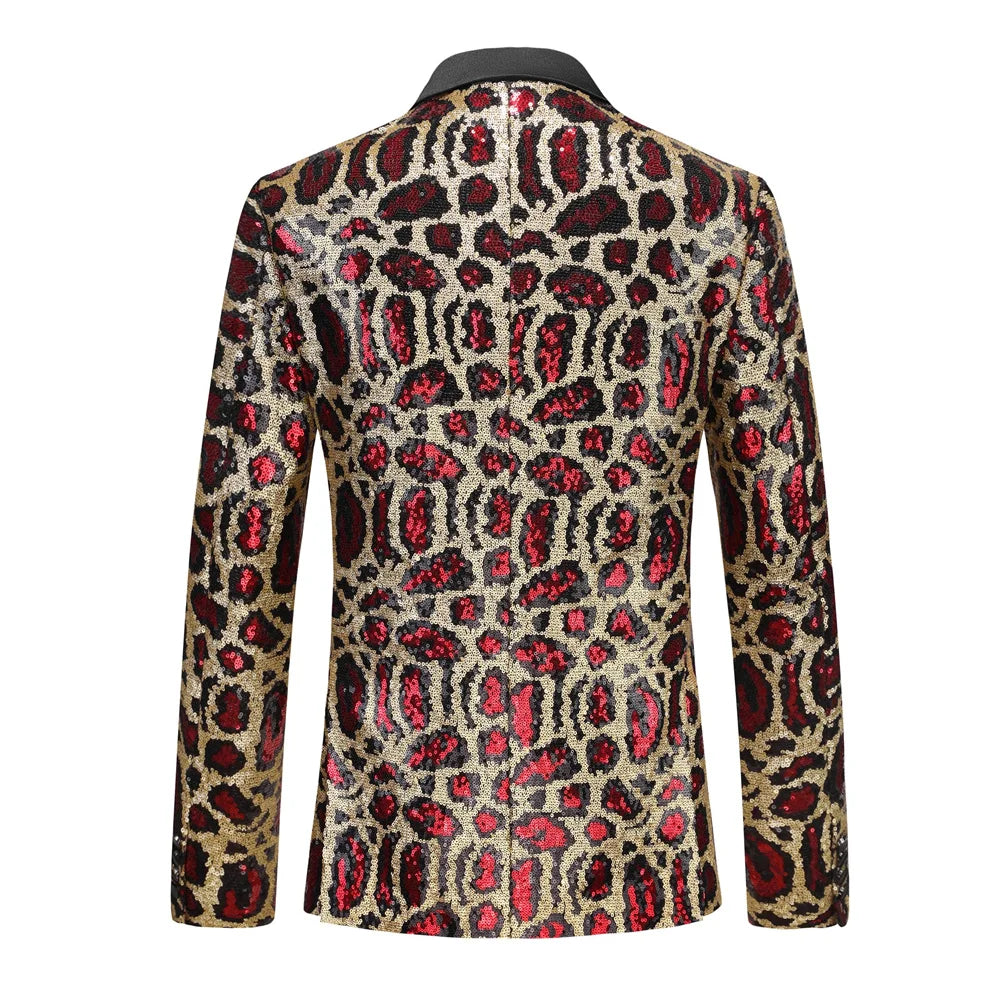 2026 New Men's Blue Sequin Suit Jacket, Silver Asian Fit Formal Dress Coat, Red Green Gold Black Long Sleeve Blazers. M-5XL 6XL