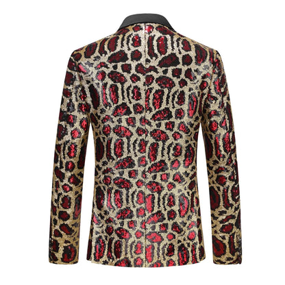 2026 New Men's Blue Sequin Suit Jacket, Silver Asian Fit Formal Dress Coat, Red Green Gold Black Long Sleeve Blazers. M-5XL 6XL