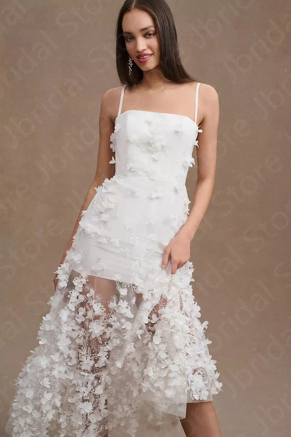 New Arrival 2024 Wedding Dresses Short Bridal Gowns Sleeveless with Straps Bride Dress Mid Calf Length Wedding Gowns Customized