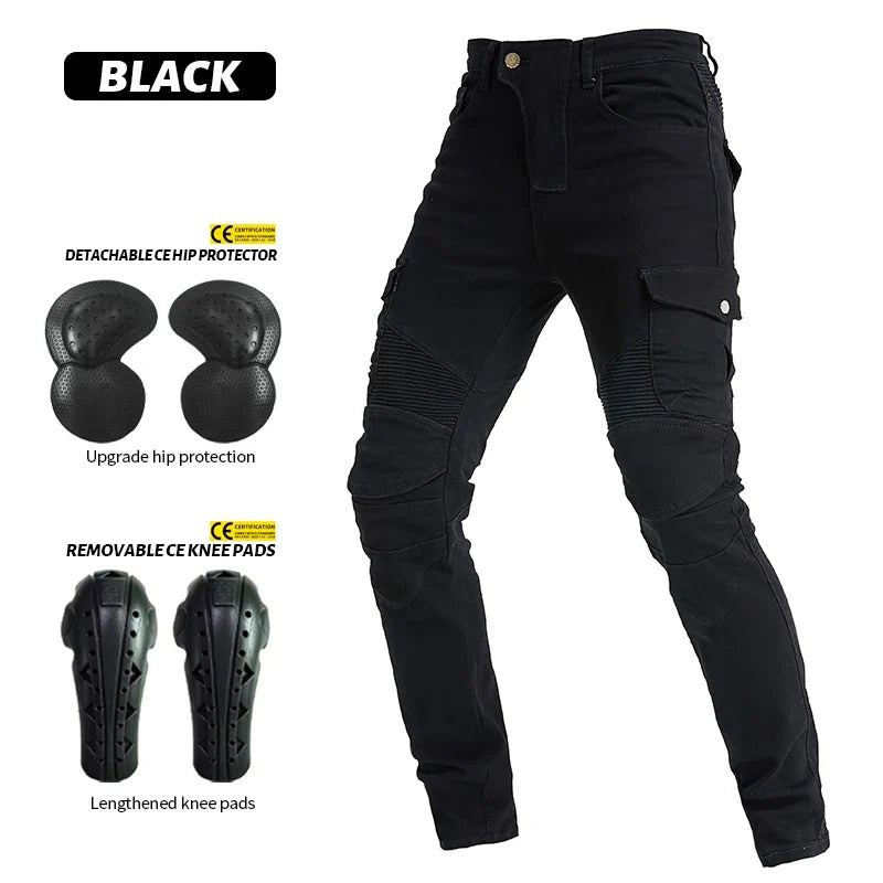Moto Jeans  Motorcycle Pants Motorcycle Jeans Protective Gear Riding Touring Motorbike Trousers With Protect Gears Summer Women