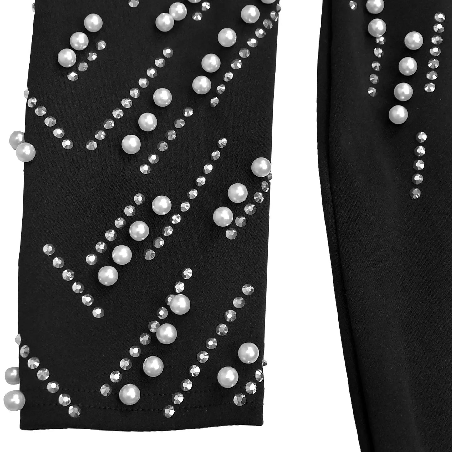 Temperament Elegant Party Diamond Pearl Long Bodycon Dress Women O Neck Long Sleeve Glitter Club Evening Black Sheath Maxi Dress