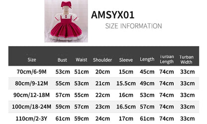 Maid Bear Party Baby Girl Dresses Toddler Lolita 1st Birthday Princess Prom Dress for Baby Bears Wedding Bridesmaids Kids Clothe