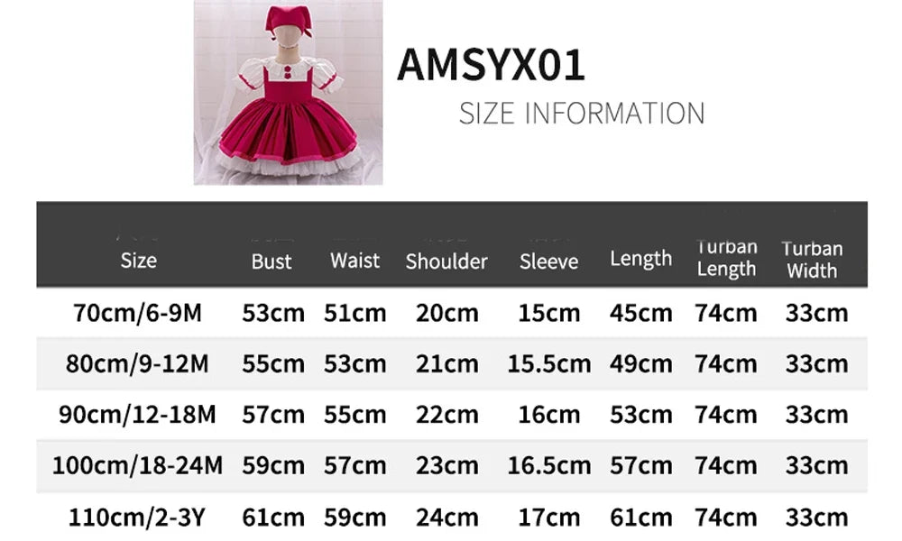 Ma Sha and Bear Toddler Girl Party Lolita Maid Dresses 2pcs Infant 1st Birthday Princess Dress Wedding Bridesmaids Kids Clothing
