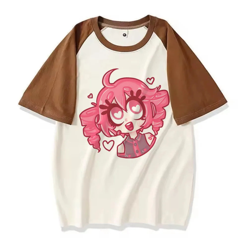Kasane Teto tshirt girl Gothic Punk Comfortable aesthetic Colorful Y2k Pop Culture harajuku Psychedelic streetwear Retro