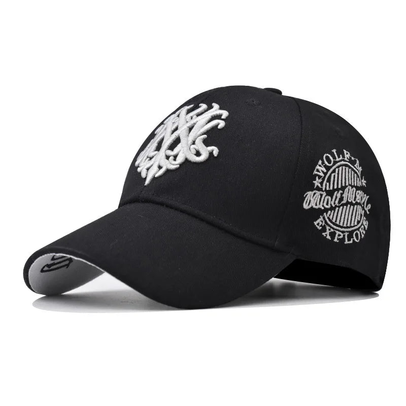Fashion Baseball Caps Snapback Hats Men Women Adjustable 3D Totem Embroidery Hip Hop Hats Summer Outdoor Casual Sun Visors Caps