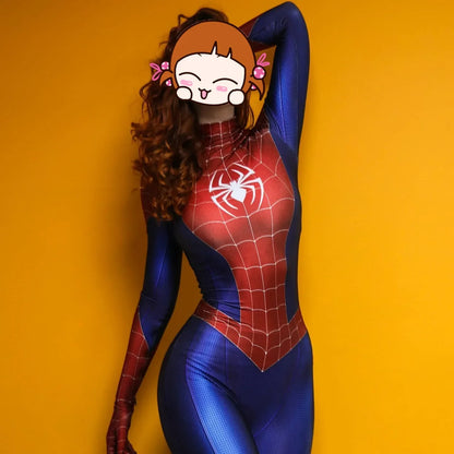 Woman Spider PS4 Game Superhero Cosplay Costume Halloween Bodysuit Zentai Suit Adult Party Jumpsuit