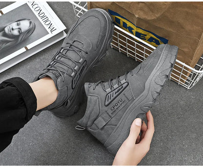 2024 new Winter Fashionable Sports Boots Anti Slip Outdoor Work Short Boots Comfortable Sport Casual Men's Mountain Shoes