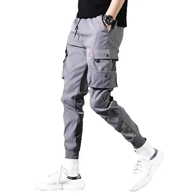 2025 New Men's Cargo Pants, Thin Trousers, Comfortable and Breathable, Outdoor Casual, Wearable, Running, Cycling, Multi-pocket