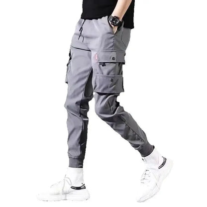 2025 New Men's Cargo Pants, Thin Trousers, Comfortable and Breathable, Outdoor Casual, Wearable, Running, Cycling, Multi-pocket