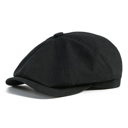 Men's Newsboy Gatsby Hat 100% Cotton Vintage Flat Ivy Driving Cabbie Cap