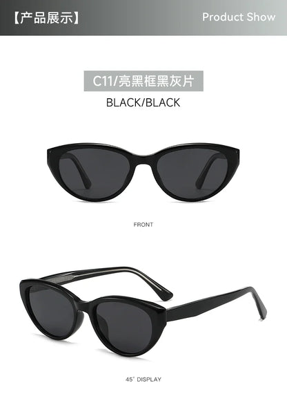 New Sweet Simple and Stylish Cat Eye Sunglasses UV Protection Reading Glasses Women Customizable Prescription 99022