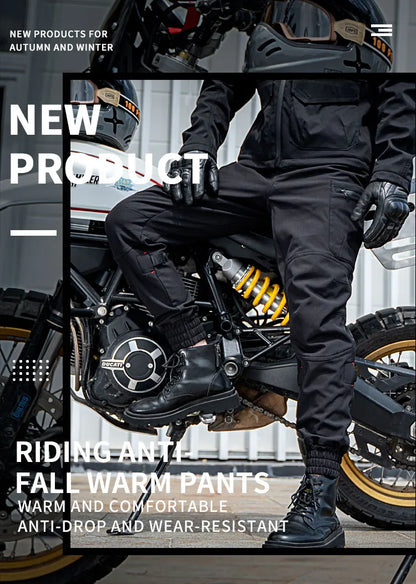 New Black Motorcycle Pants Riding Men Equipemt Summer Breathable Trousers With CE Protection Armor Wearing Gears Accessories
