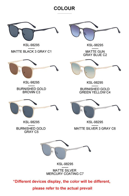 New Arriavl Square Sunglasses Men 2026 Luxury Brand Metal Frame Retro Punk Sun Glasses Male Driving Shades Vintage Eyewear UV400