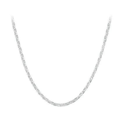 925 Sterling Silver Basic Chain Necklace Collection Box Chain Necklace Bead Chain Link for Women Simple Fine Jewelry