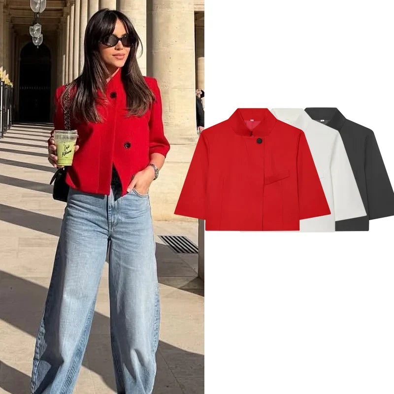 Spring New Women's Blazers Blouse 2026 Fashion Office Elegant Women Unique Spring Jackets Blazers Chic Travel Holiday Youth Coat