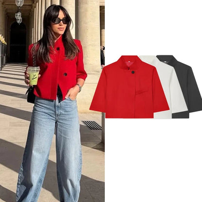 Spring New Women's Blazers Blouse 2026 Fashion Office Elegant Women Unique Spring Jackets Blazers Chic Travel Holiday Youth Coat