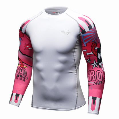 Cody Lundin Men Long Sleeve Compression Athletic Workout Shirt Water Sports UPF 50+ Rash Guard High Quality Jiu Jitsu Gi BJJ Top